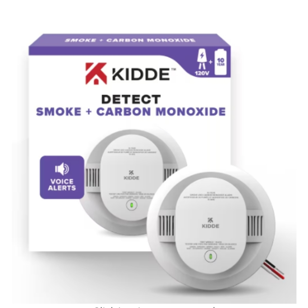 3 Pack Kidde Smoke and Carbon Monoxide Detector